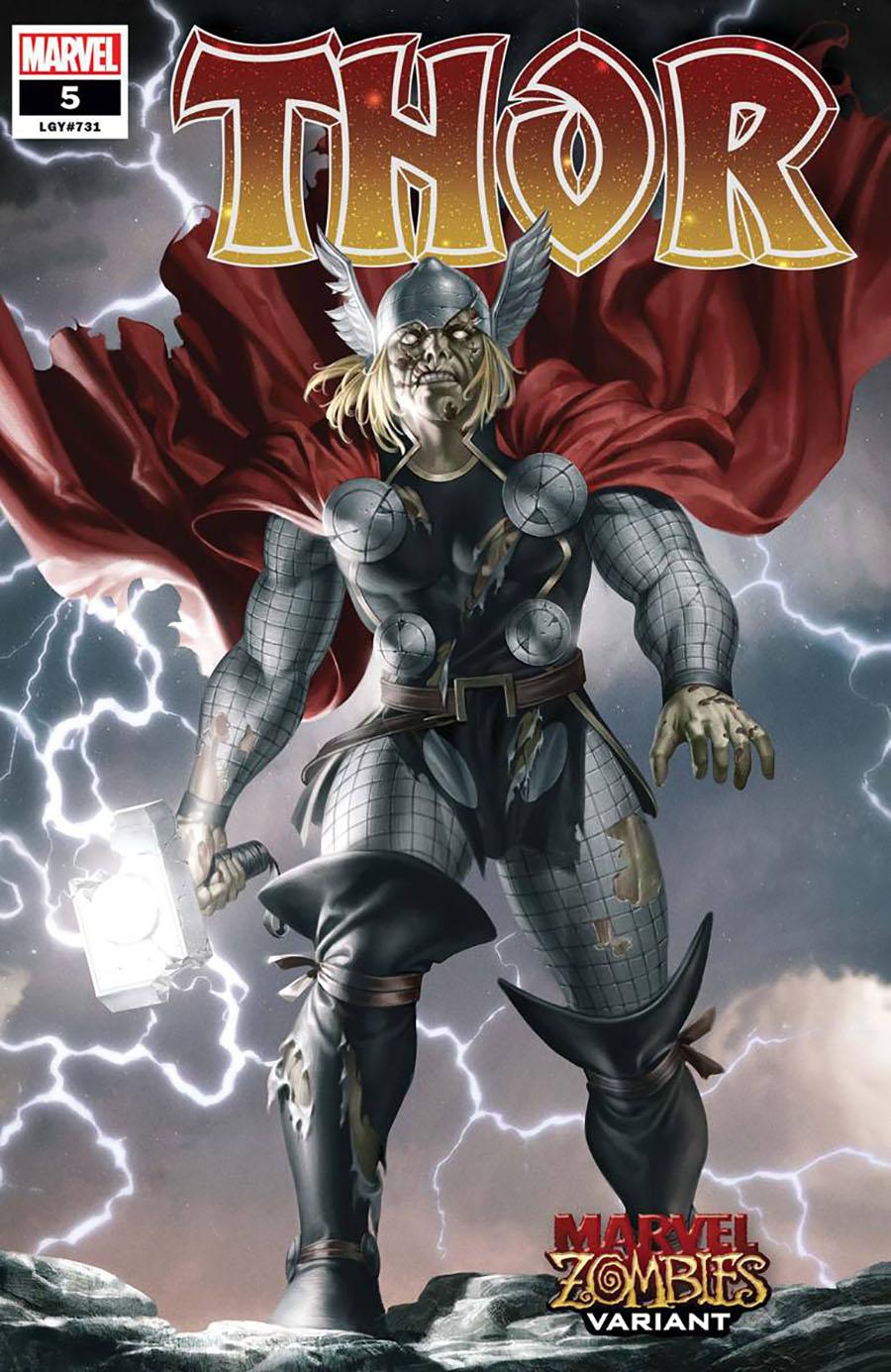 Thor Vol 6 #5 Cover B Variant Junggeun Yoon Marvel Zombies Cover