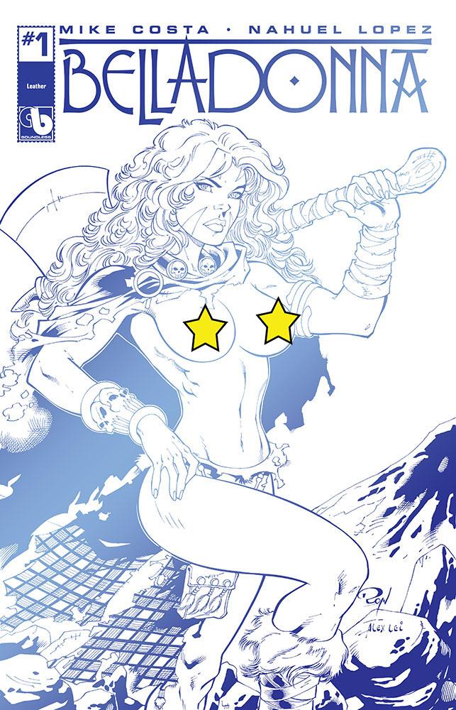 Belladonna #1 Cover Z-V Royal Blue Leather Cover