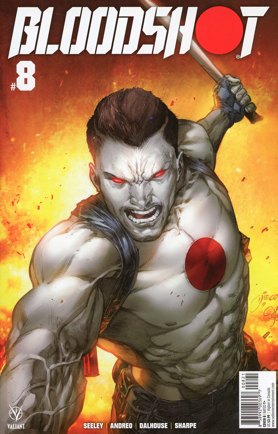 Bloodshot Vol 4 #8 Cover B Variant Diego Bernard Cover