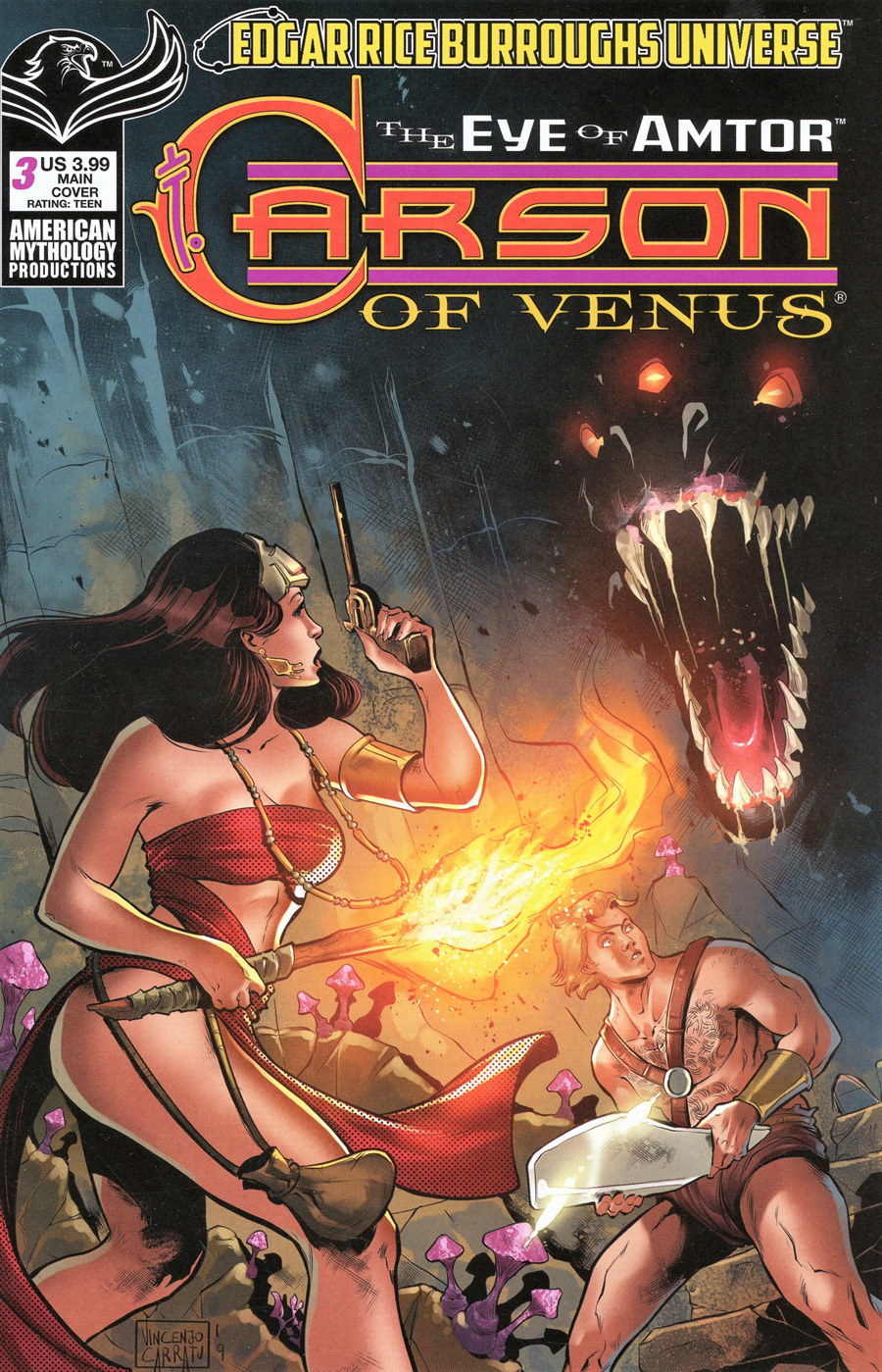 Carson Of Venus Eye Of Amtor #3 Cover A Regular Vincenzo Carratu Cover