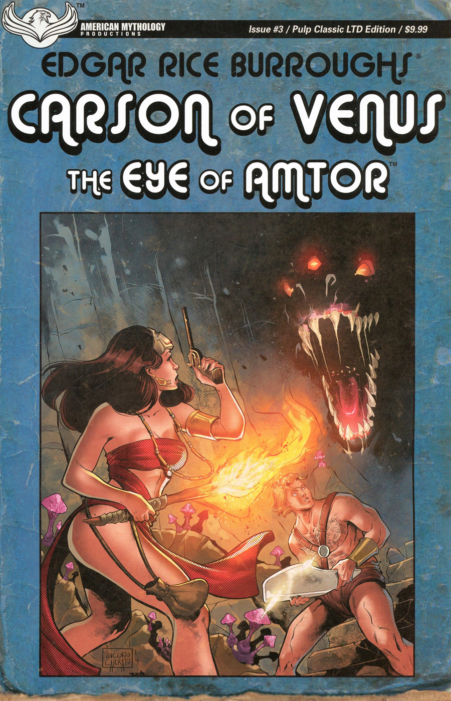 Carson Of Venus Eye Of Amtor #3 Cover B Limited Edition Vincenzo Carratu Pulp Cover