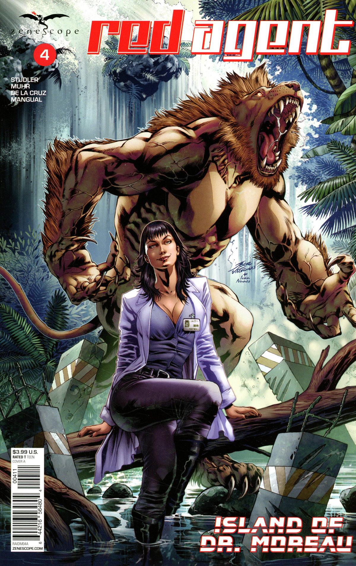 Grimm Fairy Tales Presents Red Agent Island Of Dr Moreau #4 Cover A Igor Vitorino