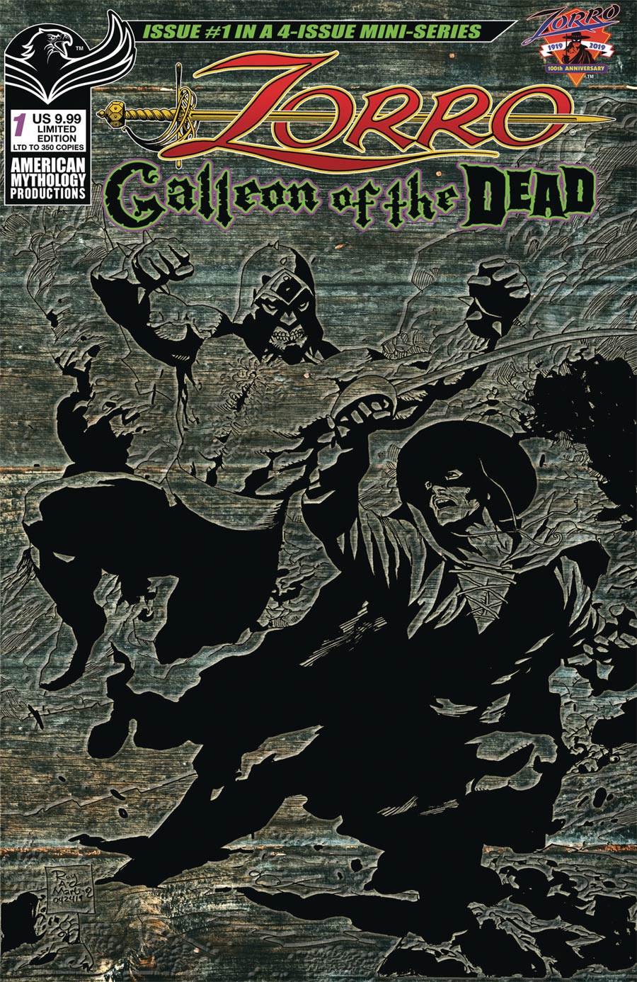 Zorro Galleon Of The Dead #1 Cover C Limited Edition Roy Allan Martinez Pulp Cover