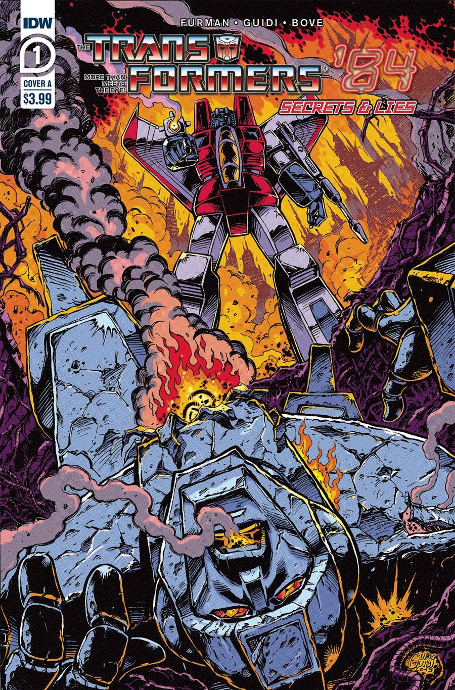 Transformers 84 Secrets And Lies #1 Cover A Regular Guido Guidi Cover