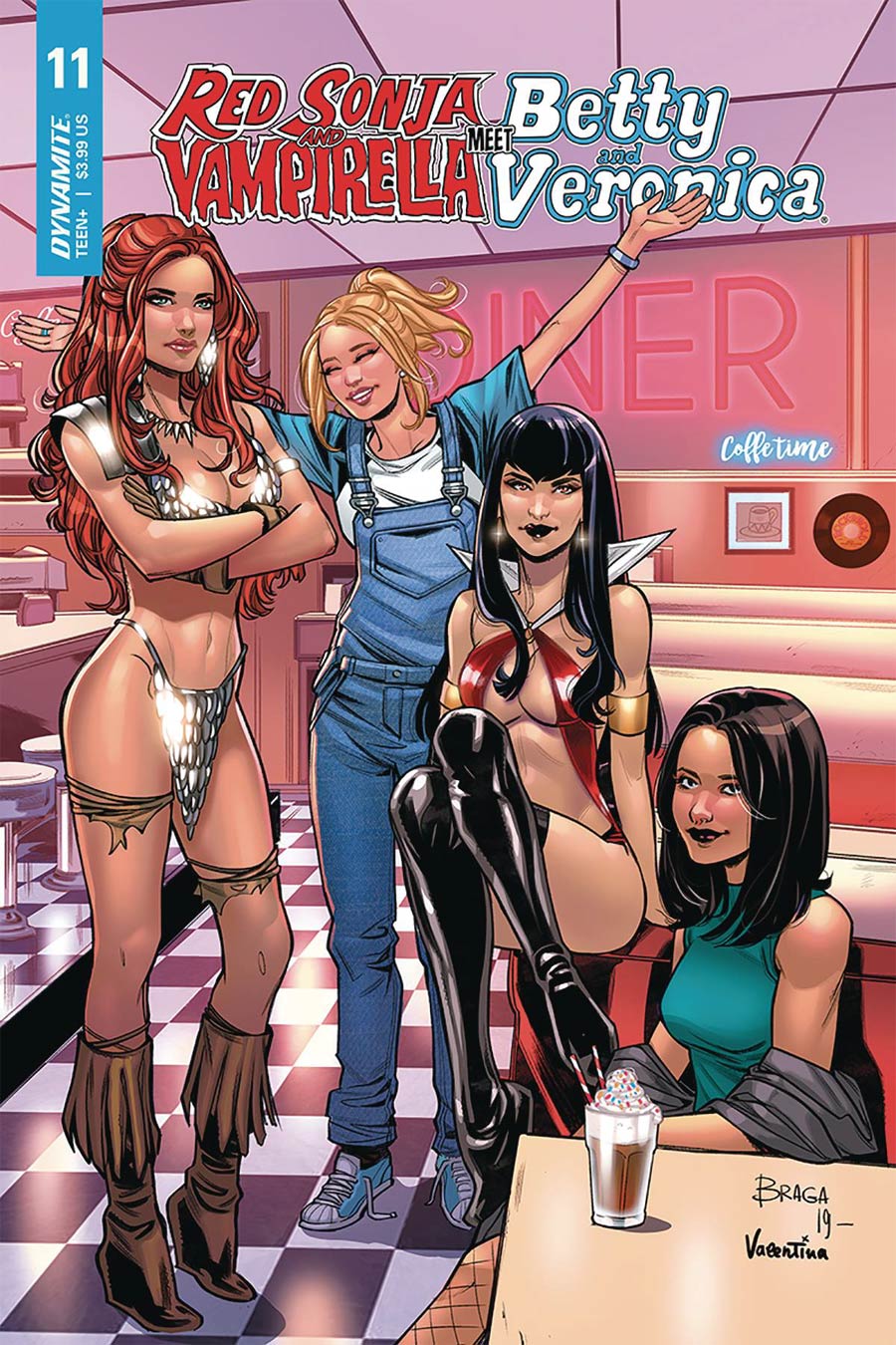 Red Sonja And Vampirella Meet Betty And Veronica #11 Cover C Variant Laura Braga Cover