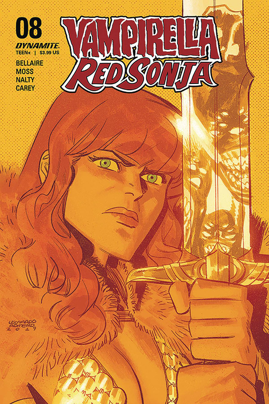 Vampirella Red Sonja #8 Cover C Variant Leonardo Romero Cover