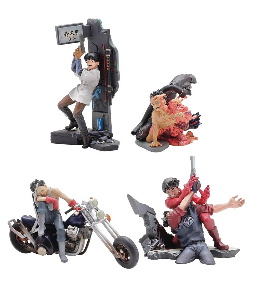 Akira MiniQ Trading Figure Blind Mystery Box 6-Piece Display