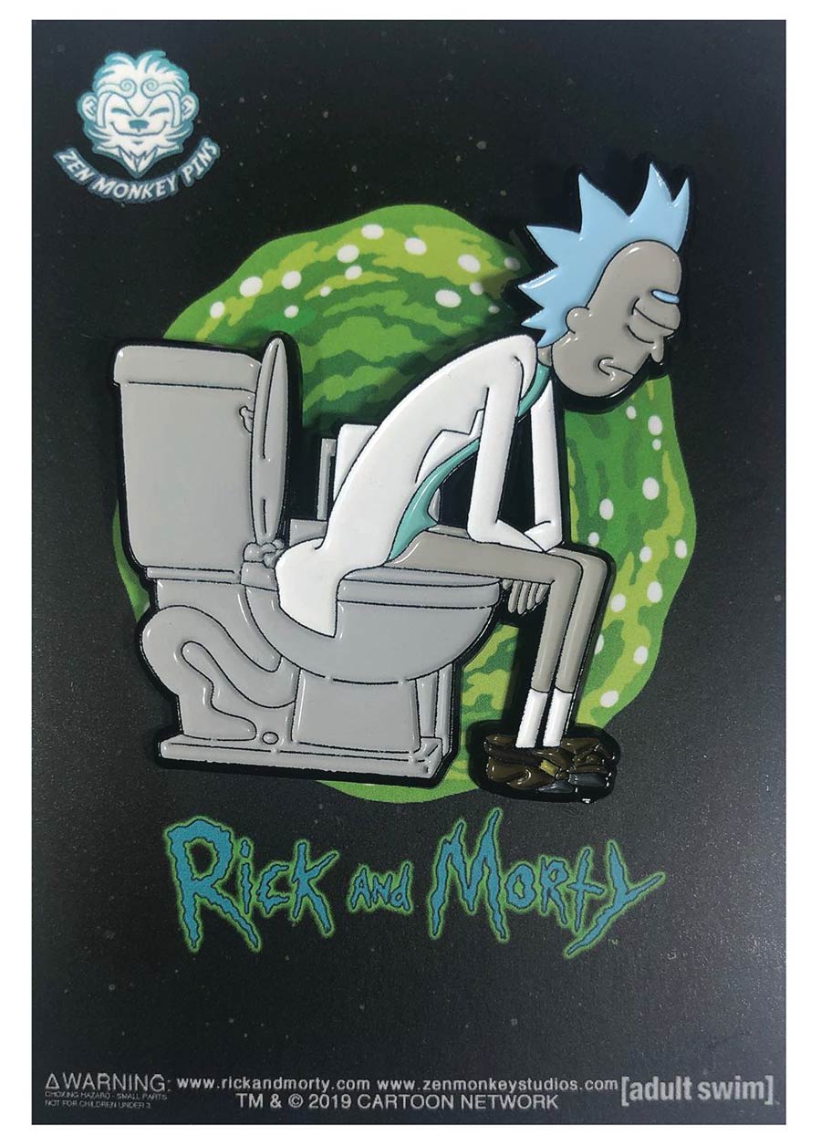 Rick And Morty Collector Pin - Rick On Throne