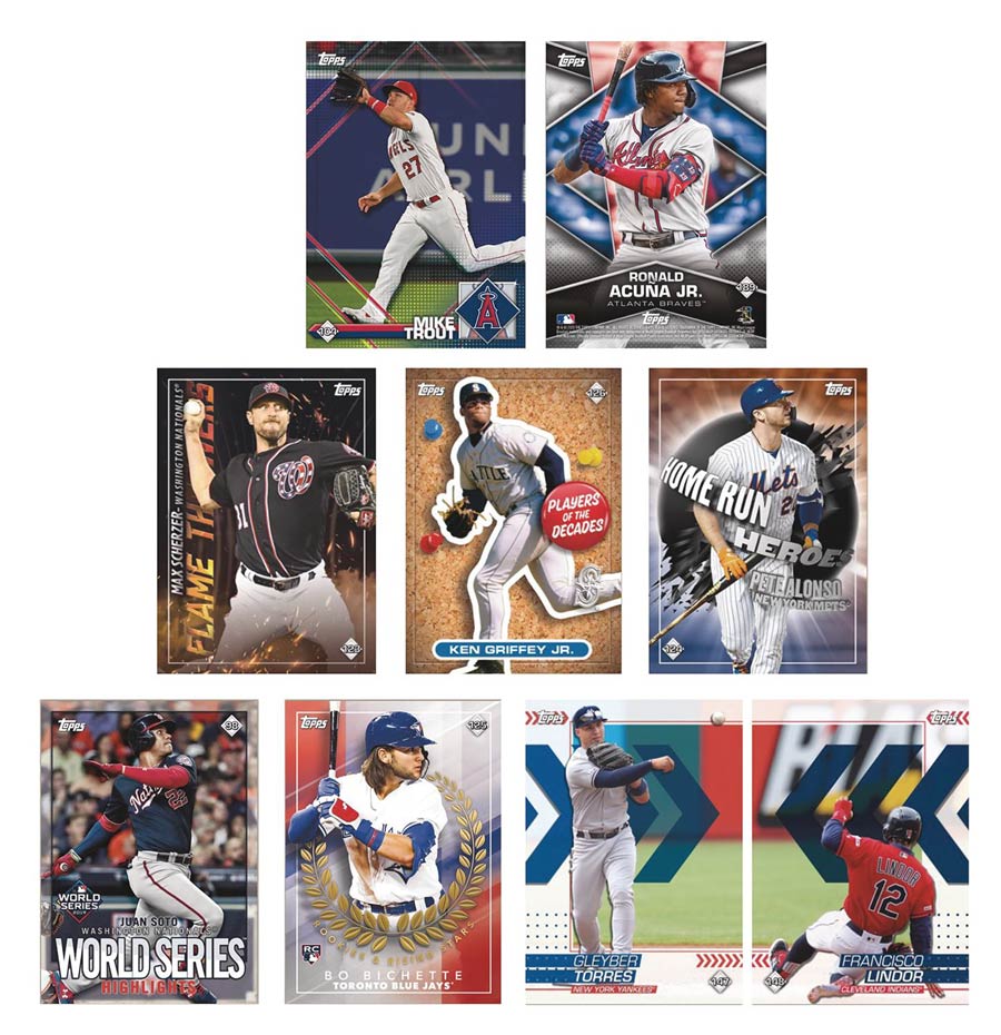 Topps 2020 Baseball Sticker Collection Album Display