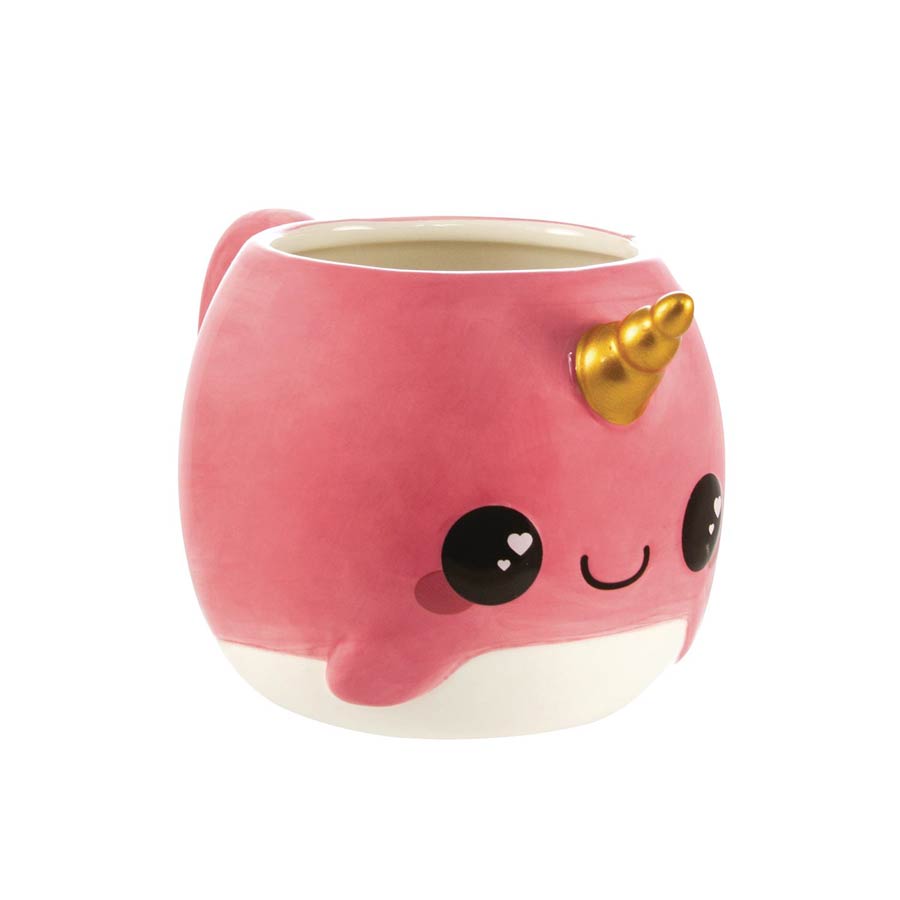 Glitter Galaxy Figural Mug - Pink Narwhal