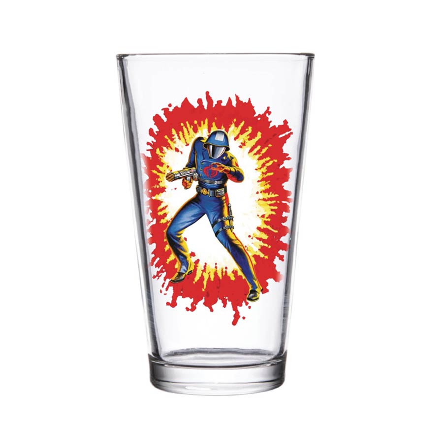 Super 7 GI Joe Pint Glass - Cobra Commander