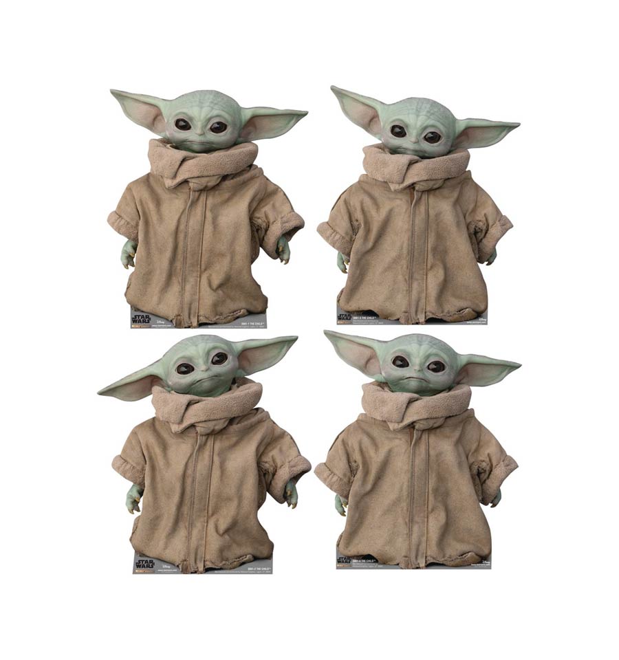 Star Wars The Mandalorian The Child 4-Piece Standup Set