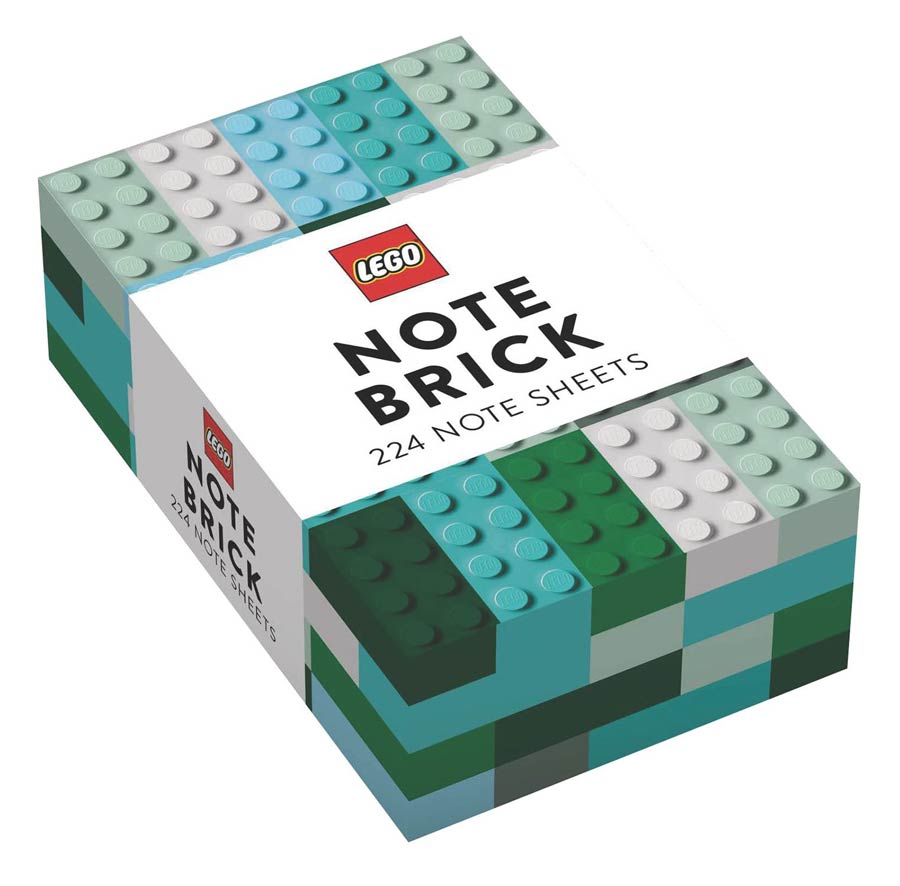 Lego Brick Blue-Green Note Brick