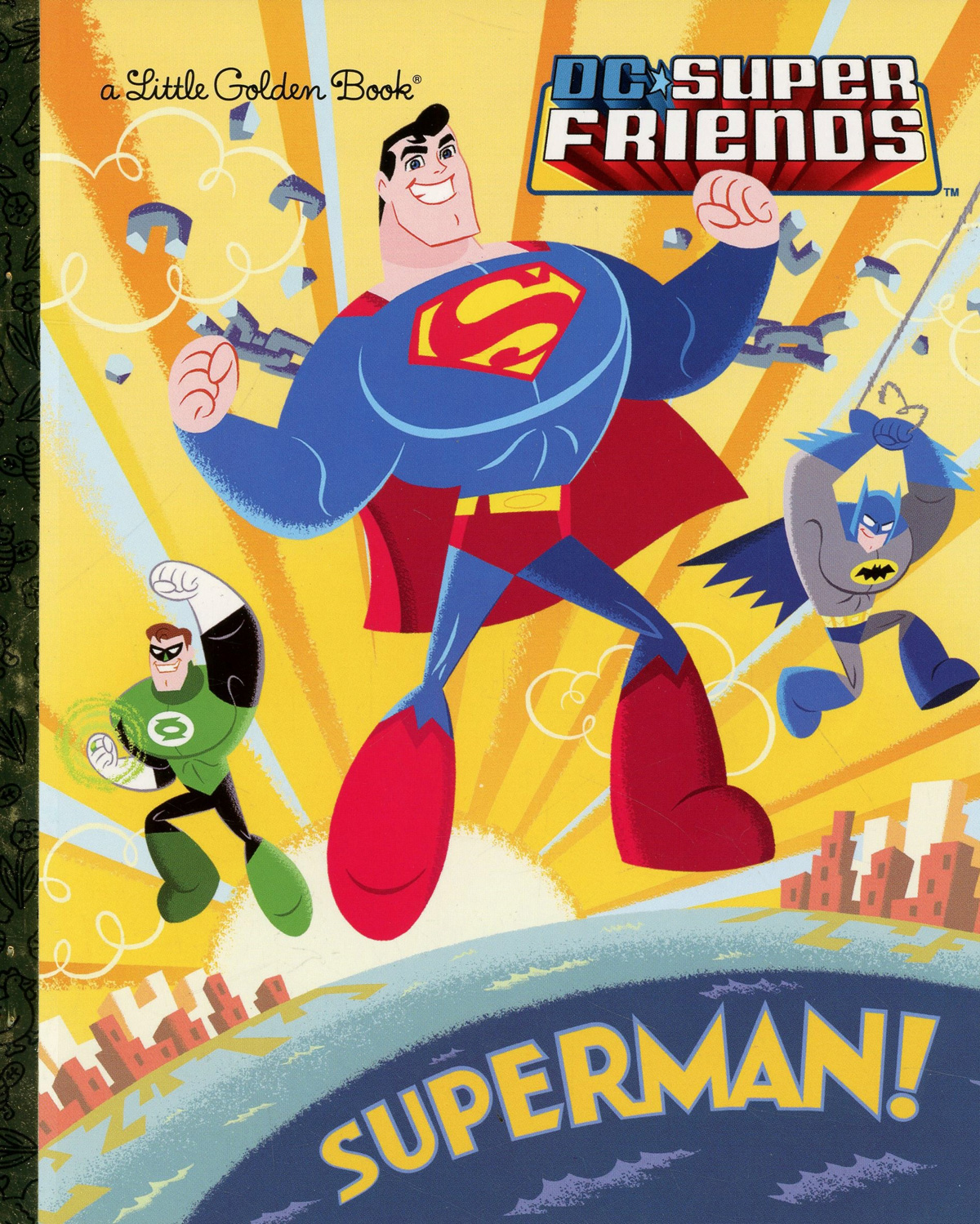 DC Super Friends Superman Little Golden Book HC