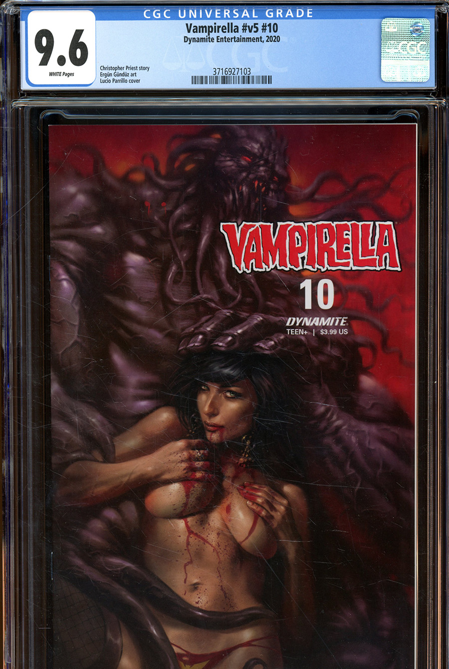 Vampirella Vol 8 #10 Cover X Regular Lucio Parrillo Cover CGC Graded