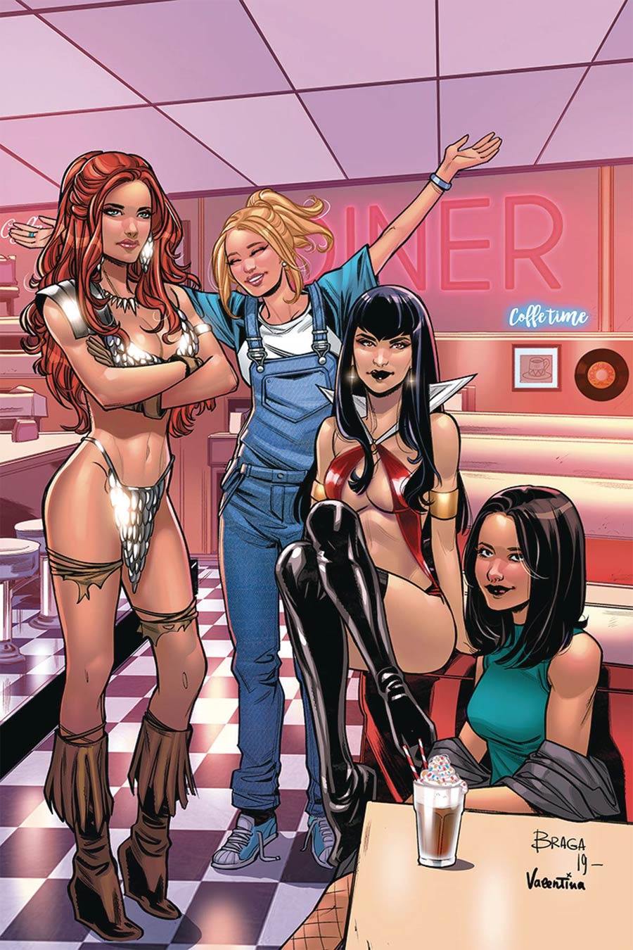 Red Sonja And Vampirella Meet Betty And Veronica #11 Cover L Incentive Laura Braga Virgin Cover