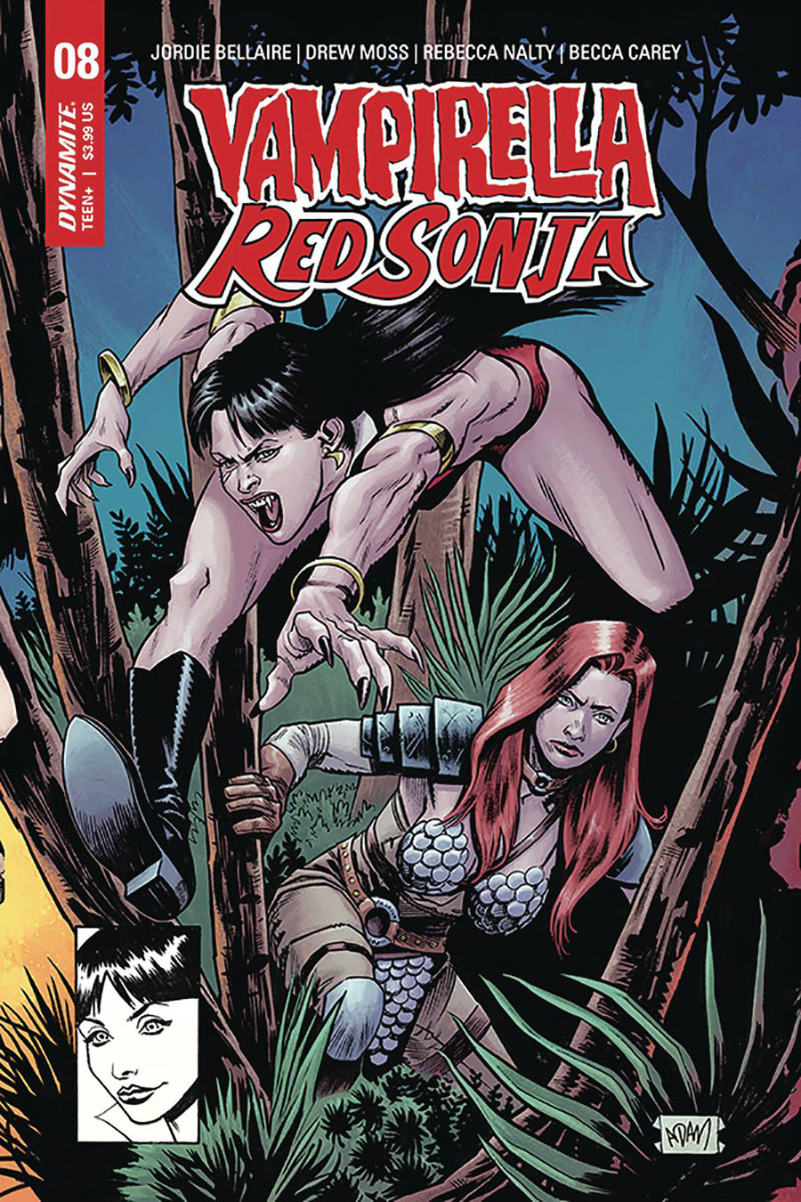 Vampirella Red Sonja #8 Cover G Incentive Adam Gorham Todd McFarlane Homage Variant Cover