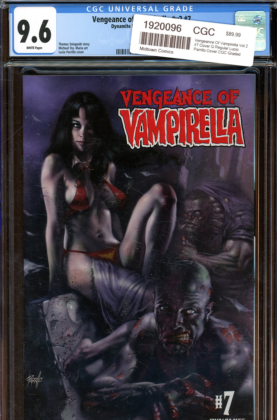 Vengeance Of Vampirella Vol 2 #7 Cover Q Regular Lucio Parrillo Cover CGC Graded