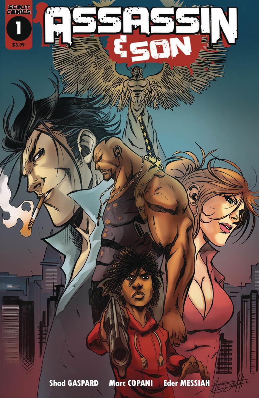 Assassin & Son #1 Cover B Variant Elder Messiah Cover