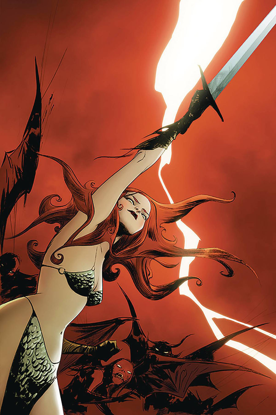 Vampirella Red Sonja #8 Cover R Limited Edition Jae Lee Virgin Cover