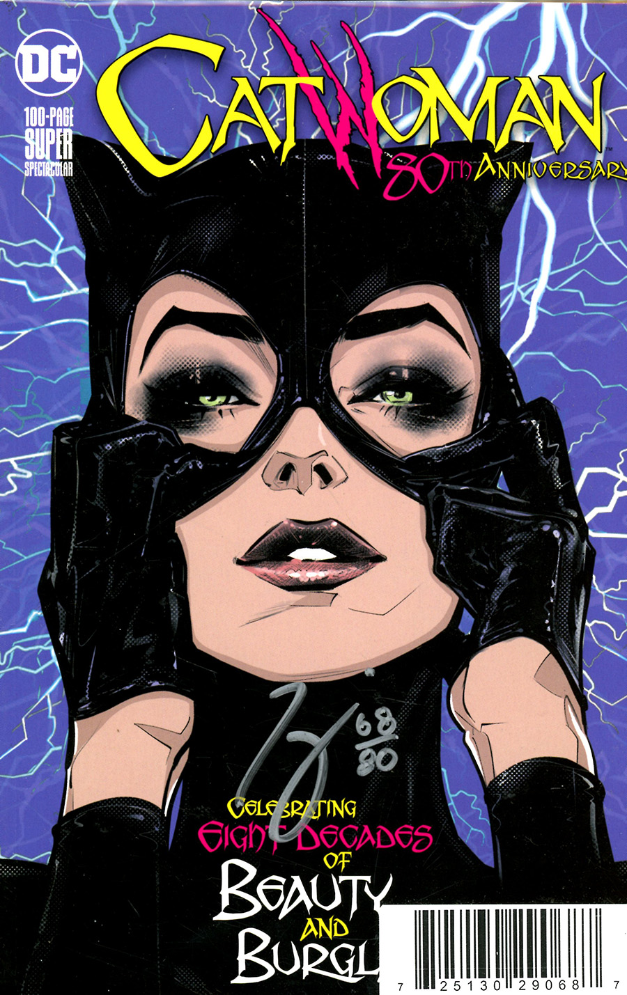 Catwoman 80th Anniversary 100-Page Super Spectacular #1 Cover K DF Signed By Tom King