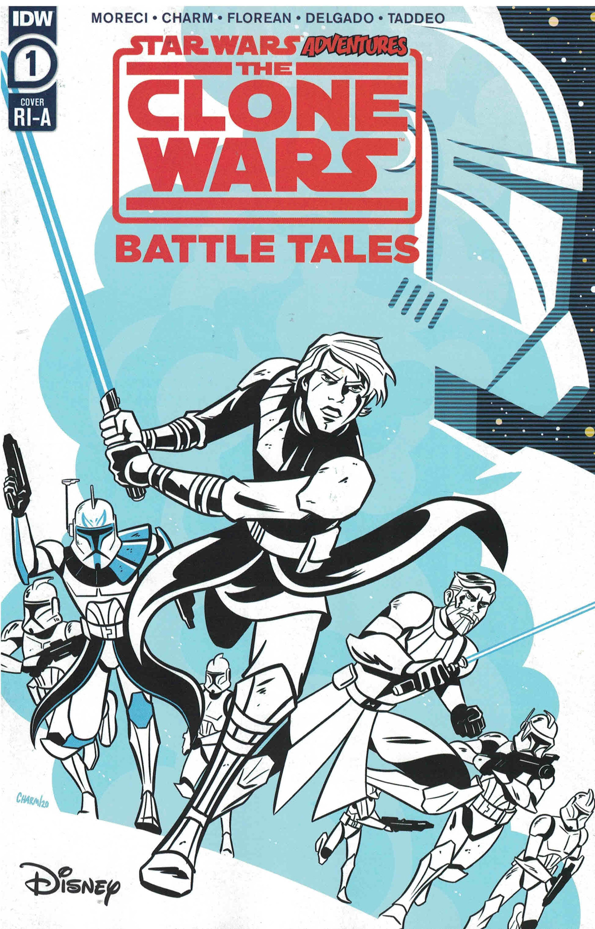 Star Wars Adventures Clone Wars Battle Tales #1 Cover B Incentive Derek Charm Variant Cover