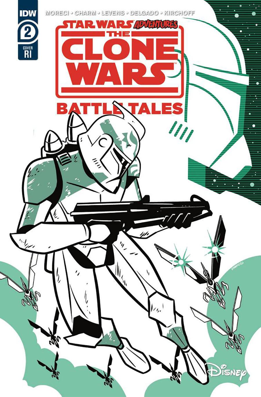Star Wars Adventures Clone Wars Battle Tales #2 Cover B Incentive Derek Charm Variant Cover
