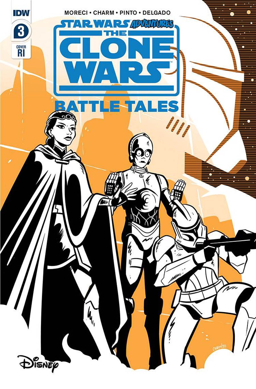 Star Wars Adventures Clone Wars Battle Tales #3 Cover B Incentive Derek Charm Variant Cover