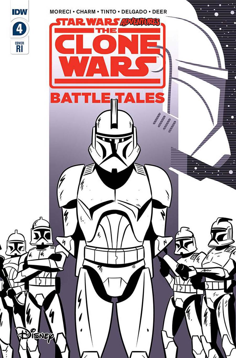 Star Wars Adventures Clone Wars Battle Tales #4 Cover B Incentive Derek Charm Variant Cover