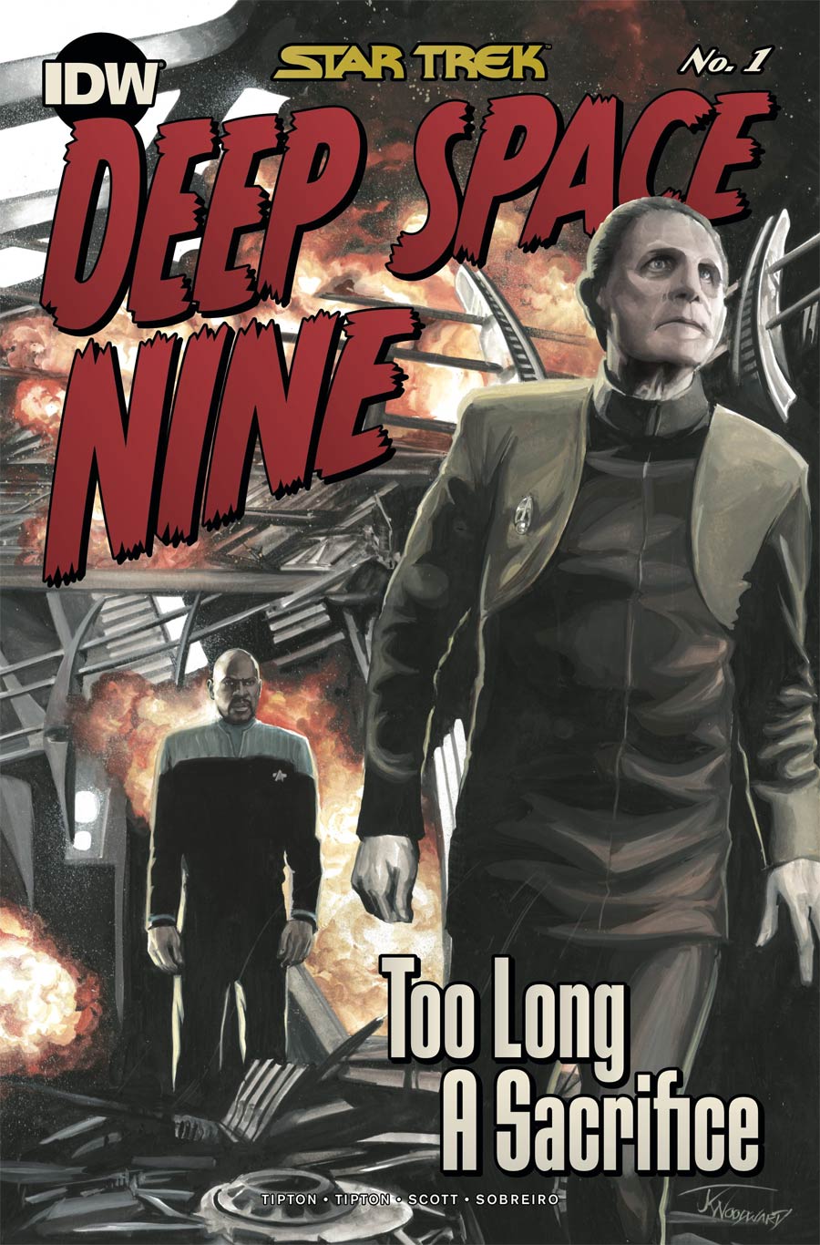 Star Trek Deep Space Nine Too Long A Sacrifice #1 Cover C Incentive JK Woodward Variant Cover