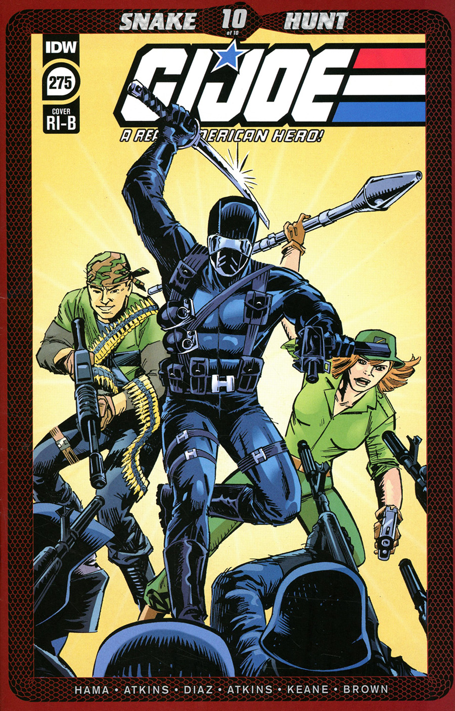 GI Joe A Real American Hero #275 Cover D Incentive Larry Hama & Steve Leialoha Variant Cover