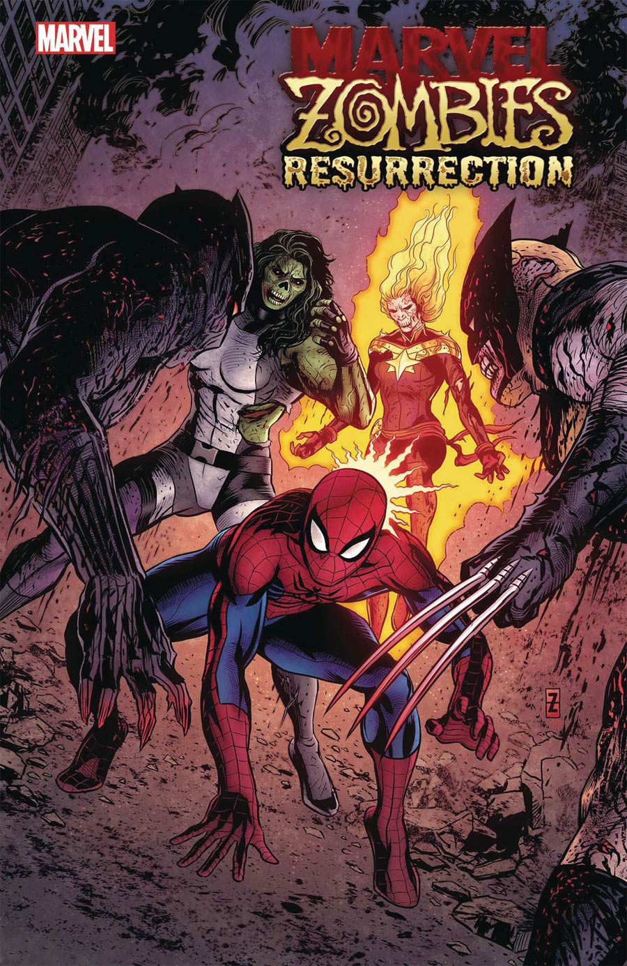 Marvel Zombies Resurrection #1 Cover F Incentive Patrick Zircher Variant Cover