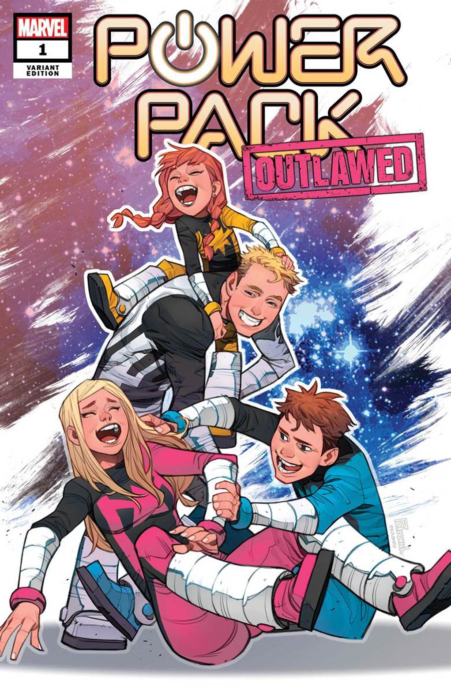 Power Pack Vol 4 #1 Cover C Incentive Eduard Petrovich Variant Cover (Outlawed Tie-In)