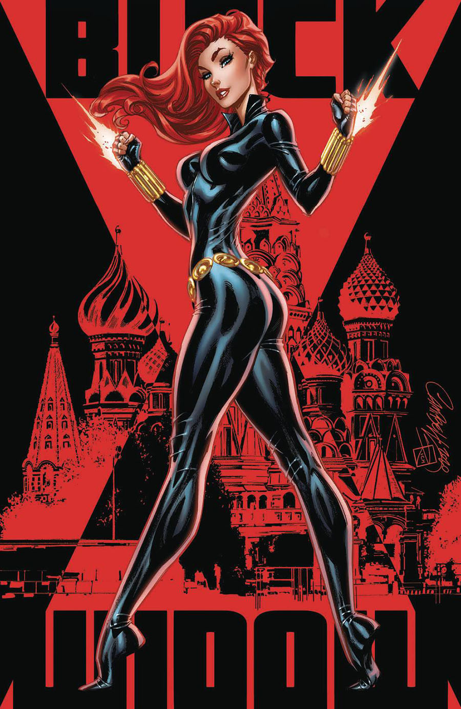 Black Widow Vol 8 #1 Cover H Incentive J Scott Campbell Virgin Variant Cover