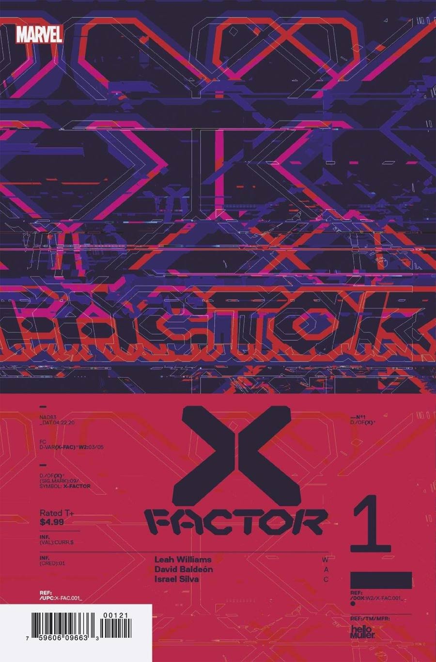 X-Factor Vol 4 #1 Cover C Incentive Tom Muller Design Variant Cover