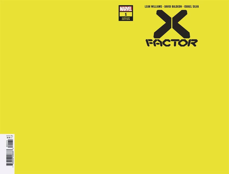 X-Factor Vol 4 #1 Cover G Incentive Yellow Variant Cover