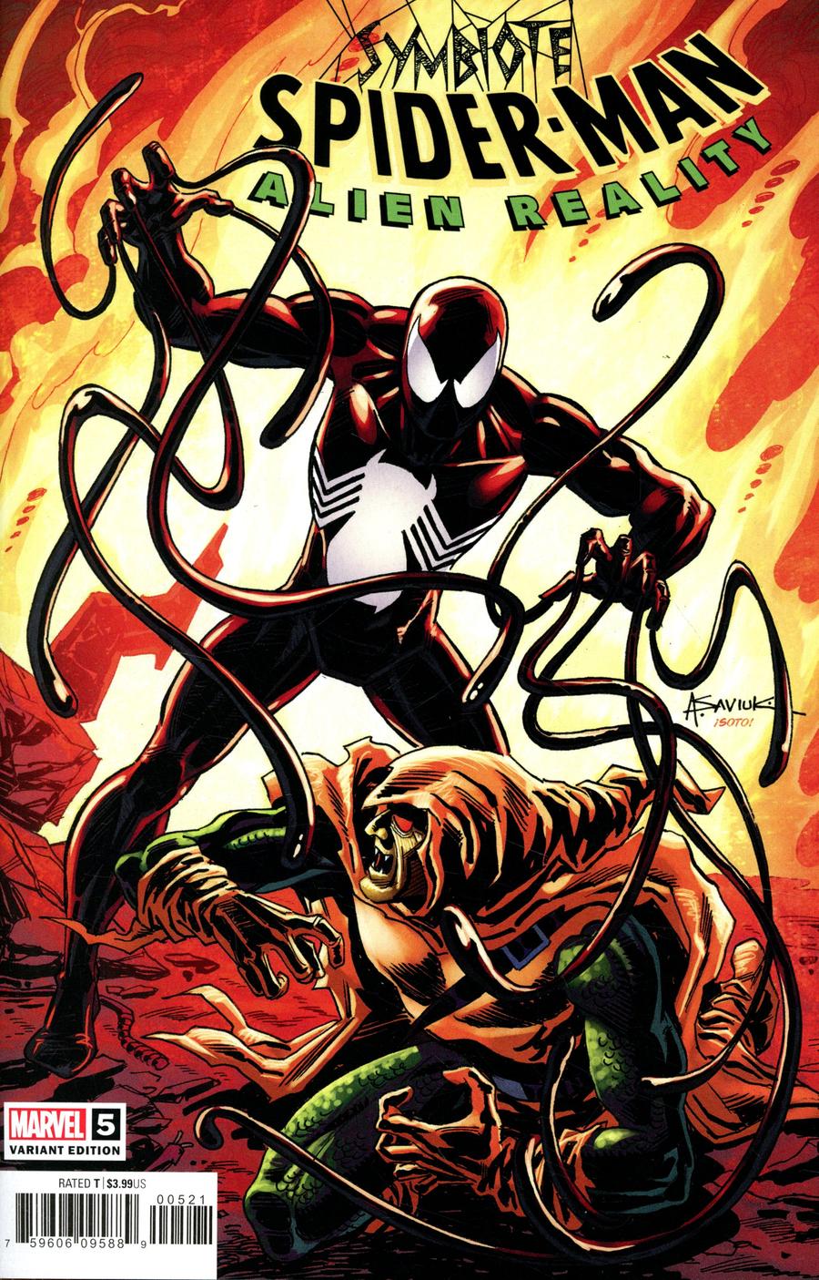 Symbiote Spider-Man Alien Reality #5 Cover C Incentive Alex Saviuk Variant Cover