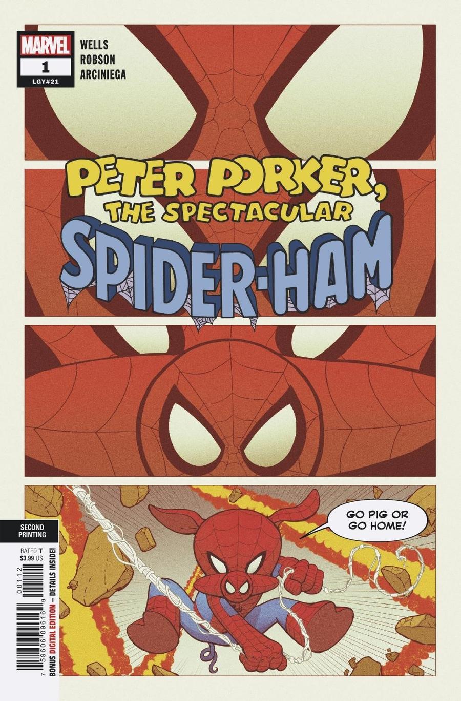 Spider-Ham #1 Cover E 2nd Ptg Will Robson Variant Cover