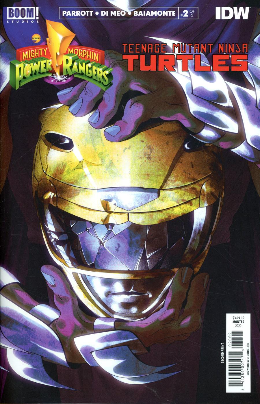 Mighty Morphin Power Rangers Teenage Mutant Ninja Turtles #2 Cover J 2nd Ptg