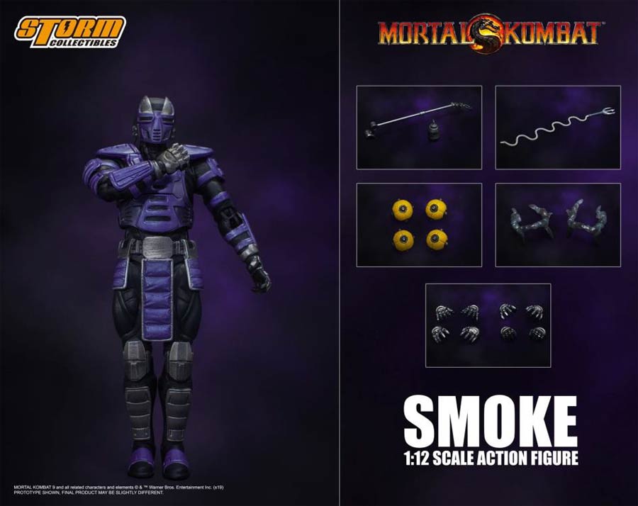 Mortal Kombat 1/12 - Cyber Ninja Smoke (Event Exclusive) Action Figure