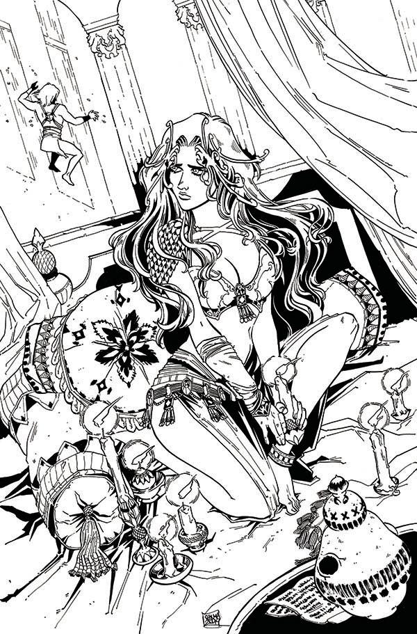 Dejah Thoris Vol 3 #3 Cover J Incentive Sanya Anwar Black & White Virgin Cover