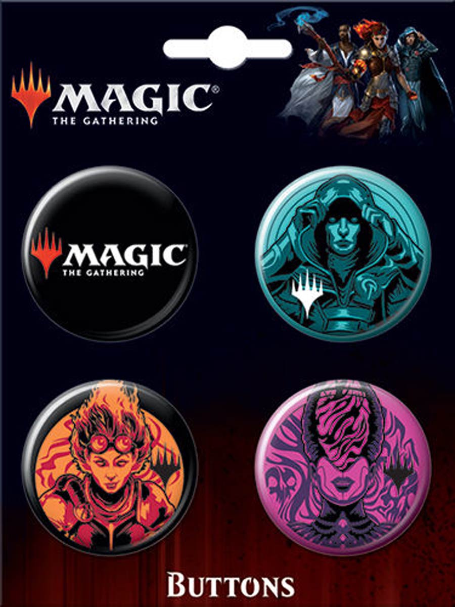 Magic The Gathering Carded 4-Button Set A (87931BT4)