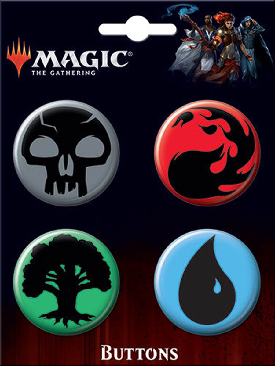 Magic The Gathering Carded 4-Button Set B (87970BT4)
