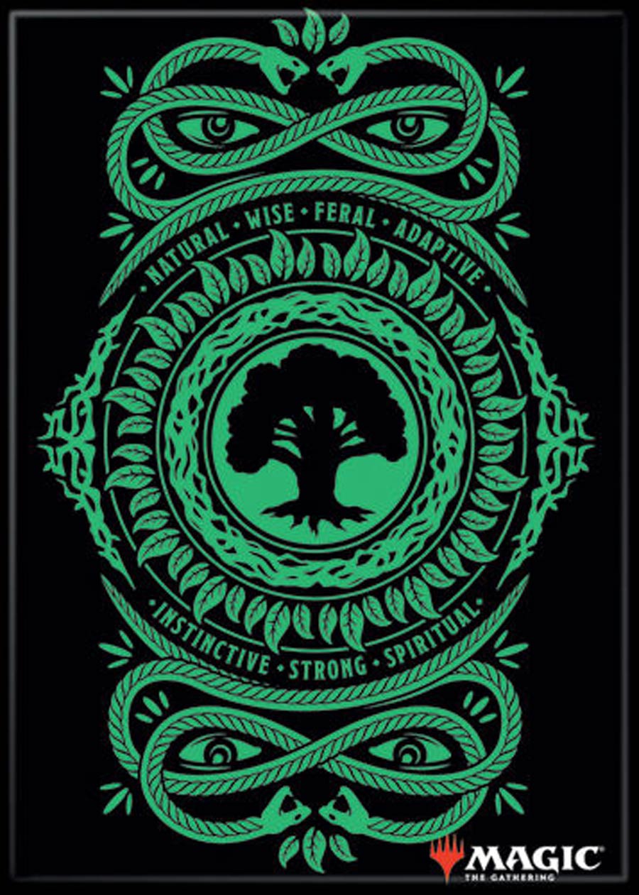 Magic The Gathering 2.5x3.5-inch Magnet - Green Forest Mana (73554MG)