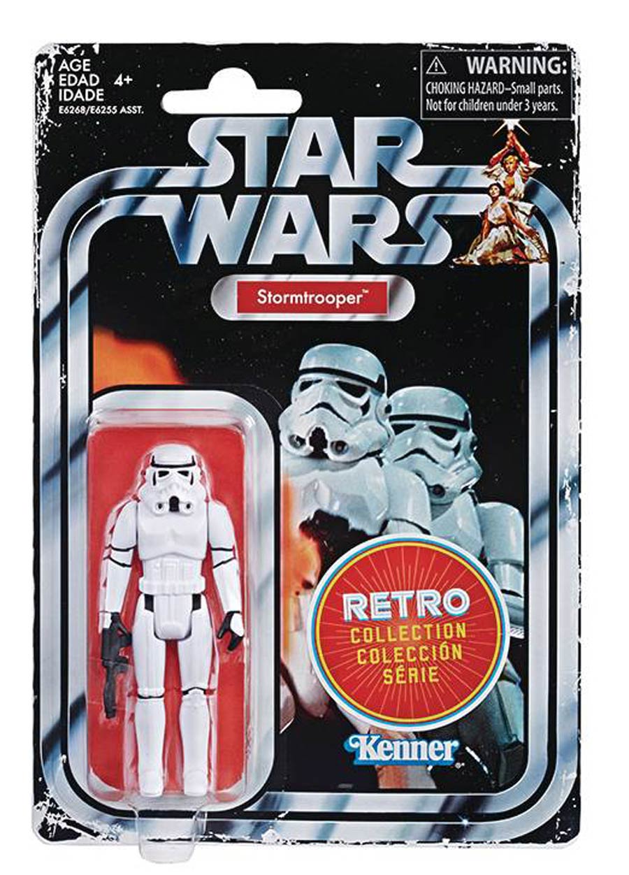 Star Wars Episode IV A New Hope Retro Collection 3.75-Inch Action Figure Assortment 201901 - Stormtrooper