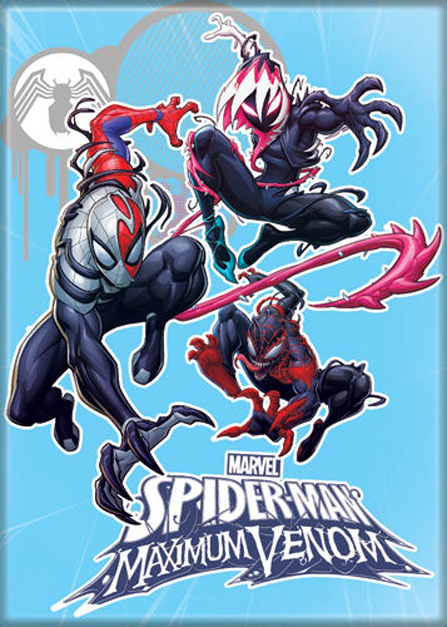 Marvel Venom 2.5x3.5-inch Magnet - Venomized Spider-Man Group Shot (73621MV)