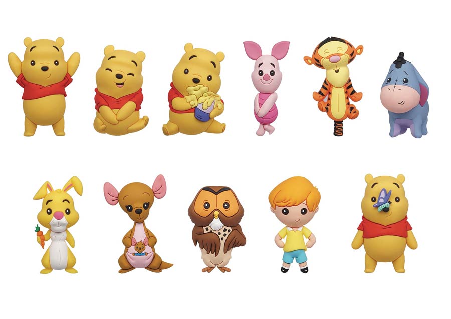 Disney Winnie The Pooh 3D Foam Bag Clip Blind Mystery Box 24-Piece Display