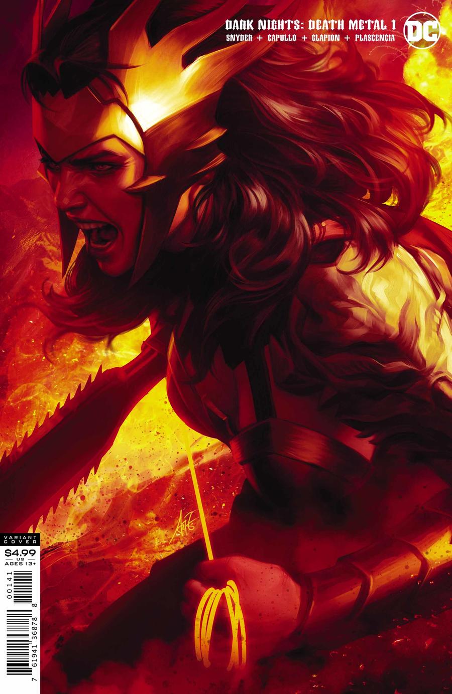 Dark Nights Death Metal #1 Cover D Variant Stanley Artgerm Lau Wonder Woman Cover