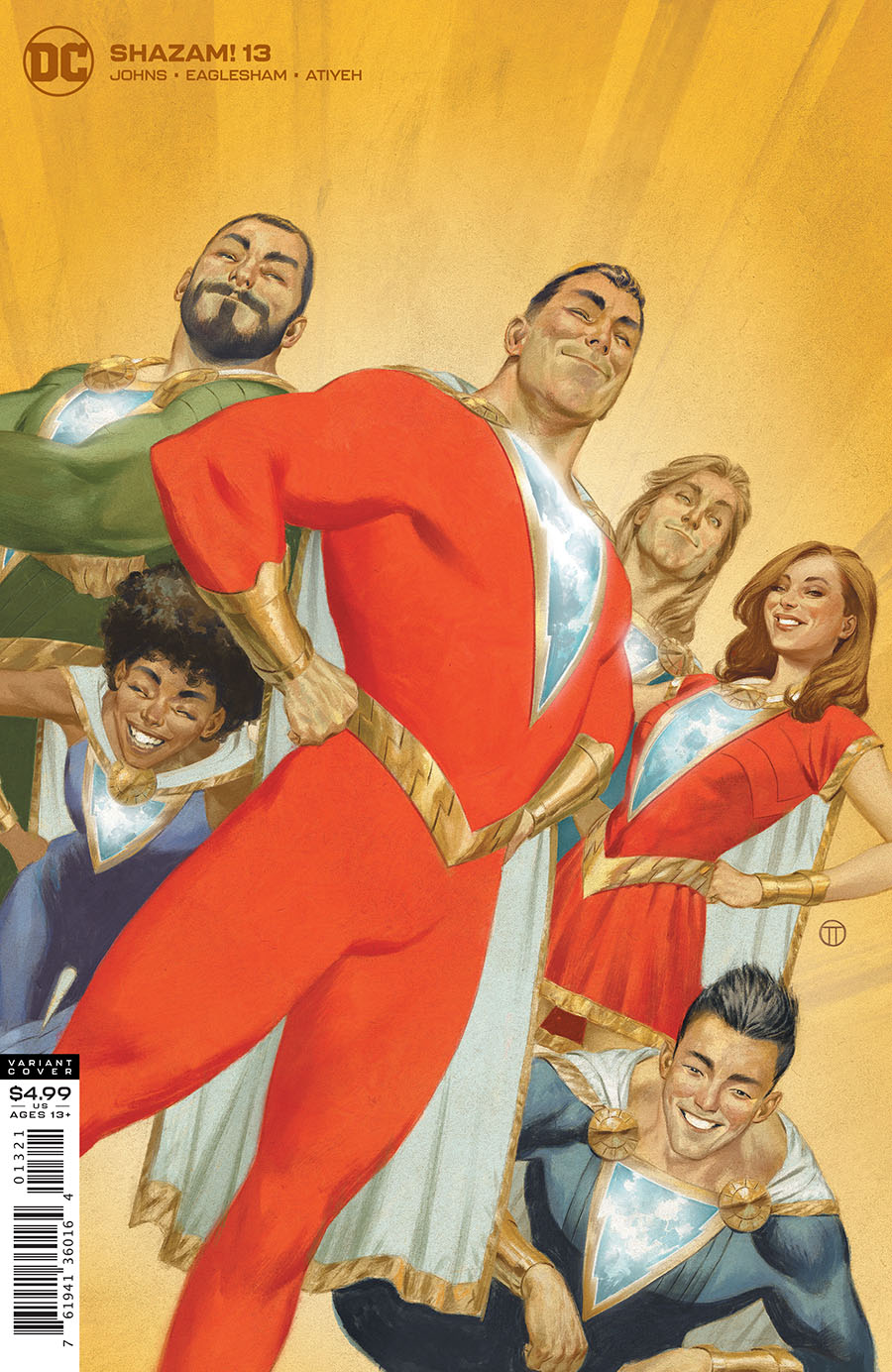 SHAZAM Vol 2 #13 Cover B Variant Julian Totino Tedesco Card Stock Cover