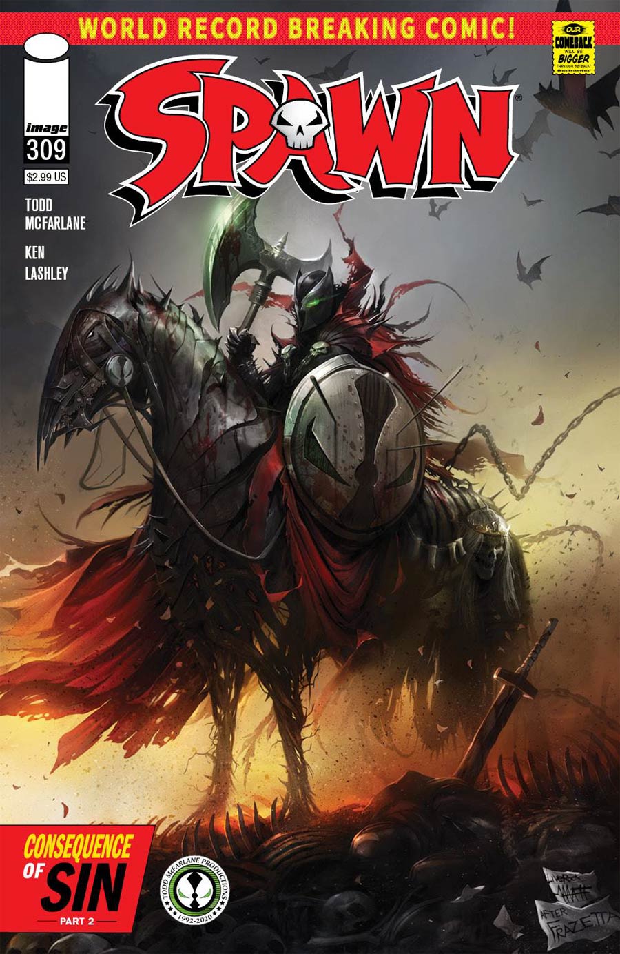 Spawn #309 Cover A 1st Ptg Regular Francesco Mattina Cover